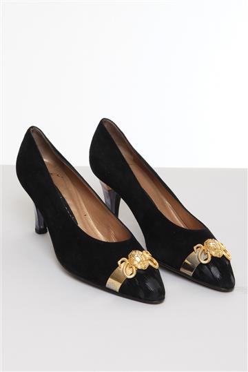 Sapato Sergio Rossi Camurça  Preto