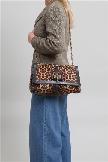 Bolsa Christian Louboutin Animal Print Marrom