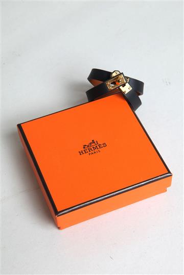 Pulseira Hermés Mini Double Kelly Preta