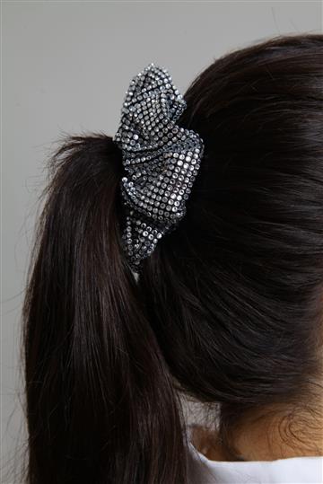 Elástico de Cabelo Prada Strass Preto