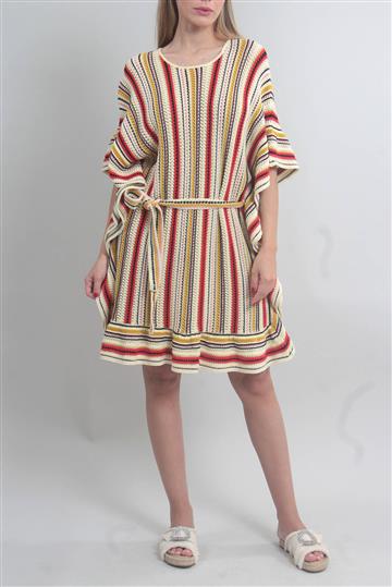 Vestido Zimmermann Crochê Listrado