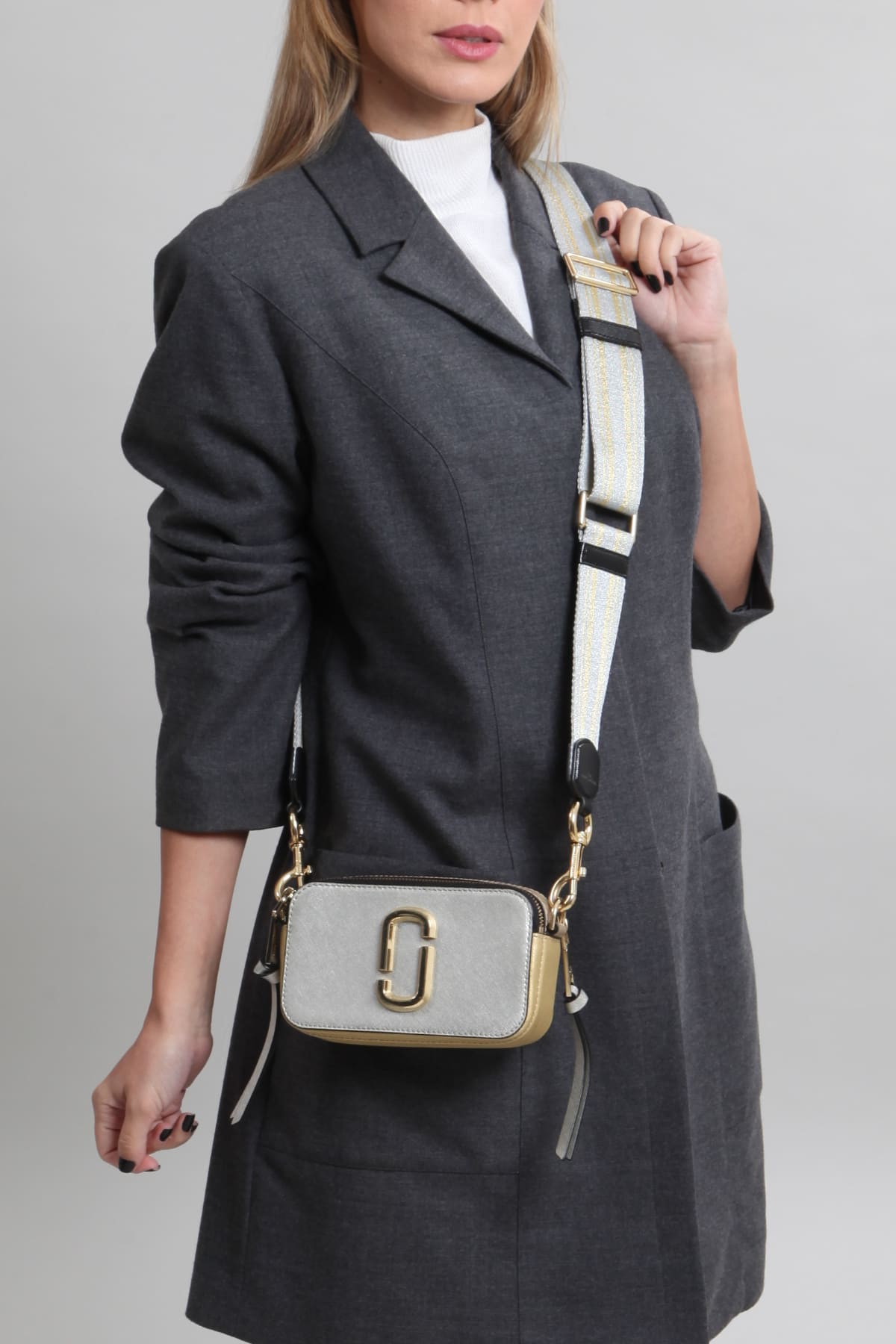 Bolsa Tiracolo Snapshot Dourado - Imagem 1