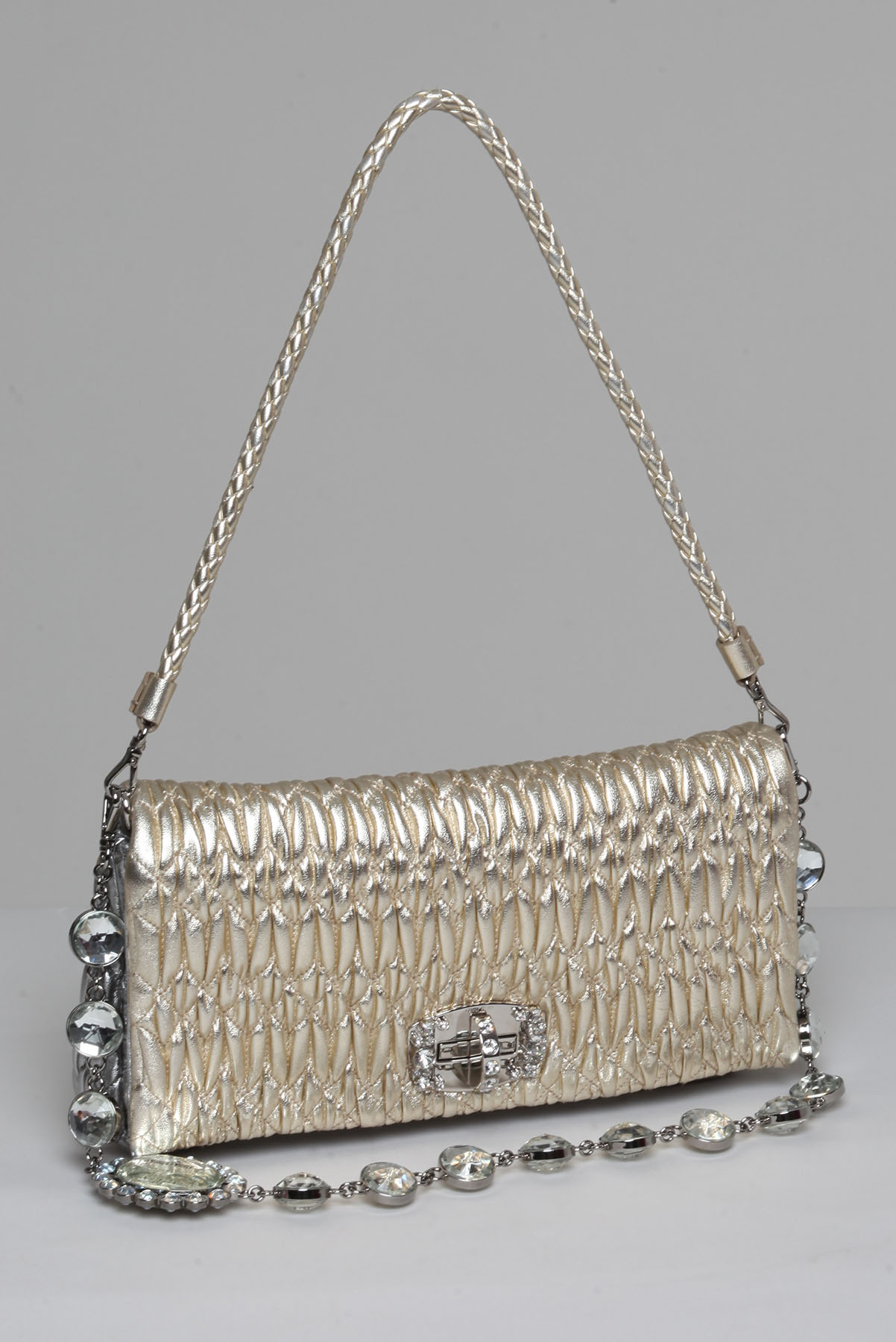 Bolsa Crystal Leather Metalizada - Imagem 2