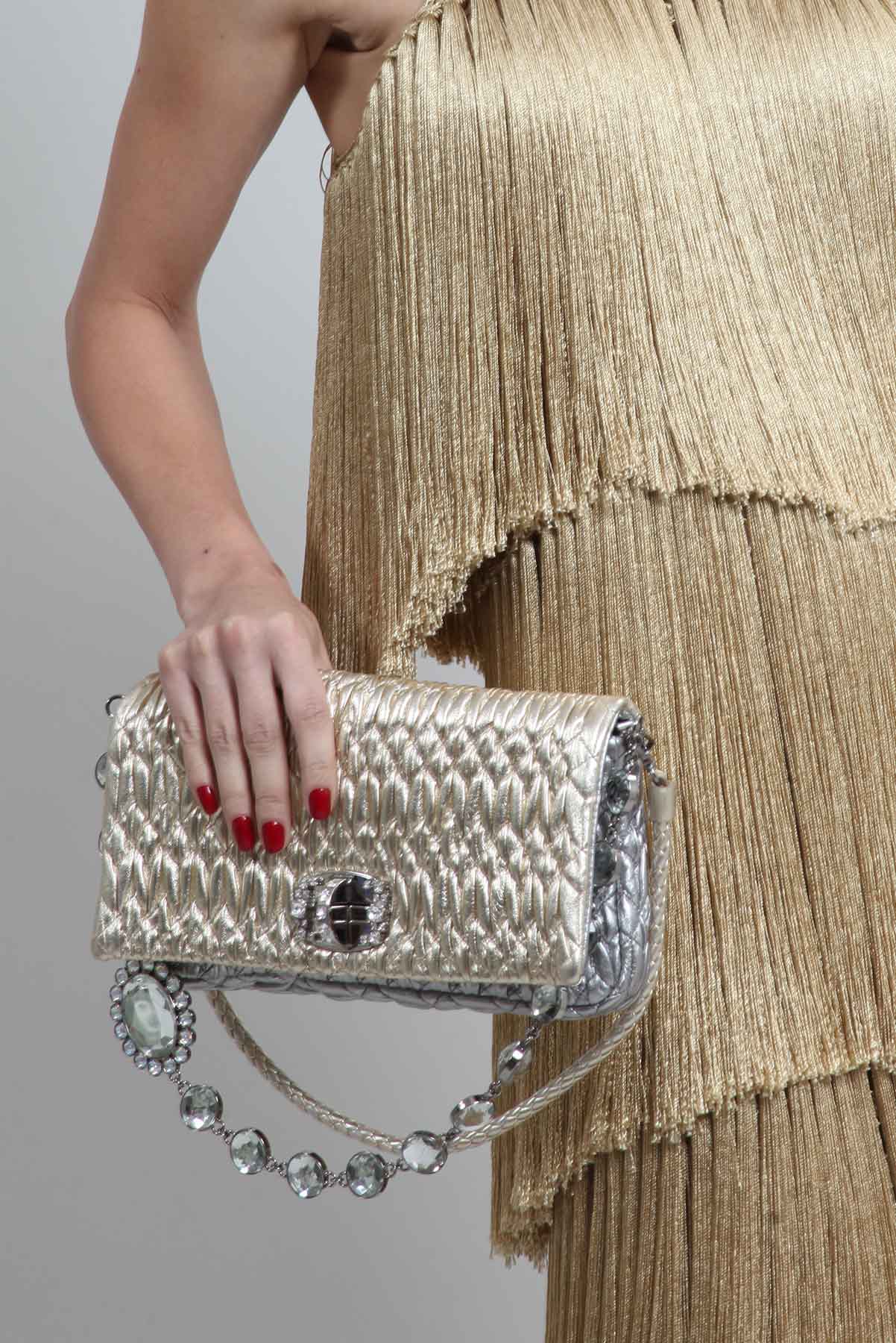 Bolsa Crystal Leather Metalizada - Imagem 5
