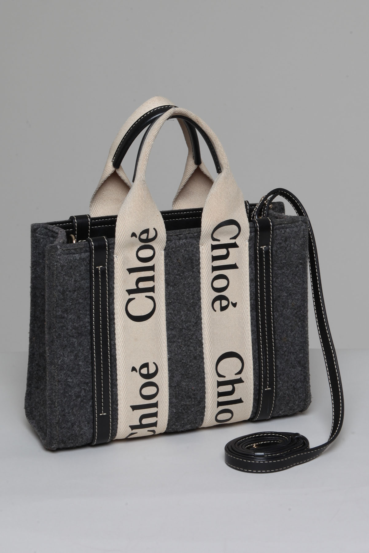 Bolsa Tote Wood Cinza - Imagem 2