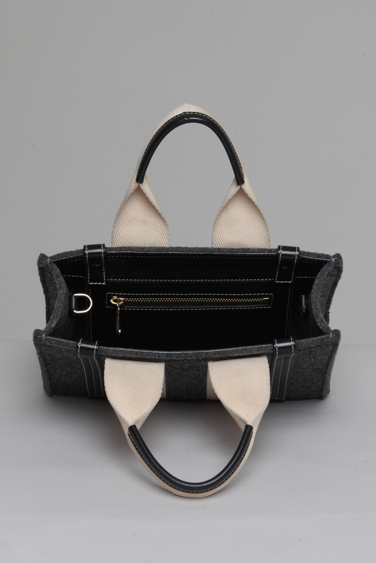 Bolsa Tote Wood Cinza - Imagem 4