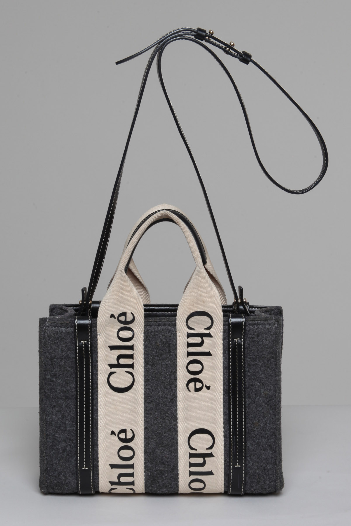 Bolsa Tote Wood Cinza - Imagem 5
